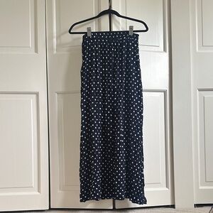 Polka Dot Navy Skirt